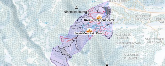 Piste map of the resort Snow Mountain Ranch