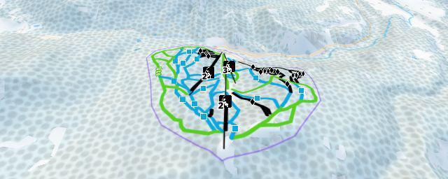 Piste map of the resort Sunlight Mountain Resort