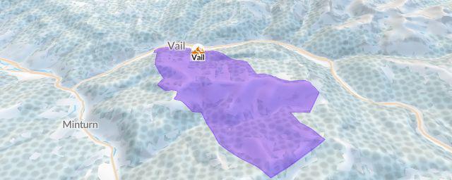 Piste map of the resort Vail