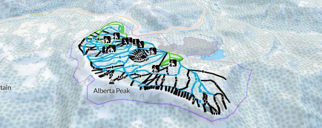 Piste map of the resort Wolf Creek Ski Area