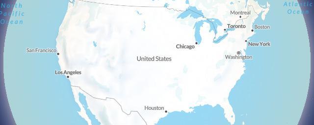 Piste map of the region United States of America