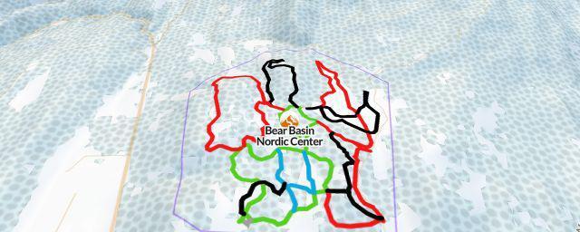 Piste map of the resort Bear Basin Nordic Center
