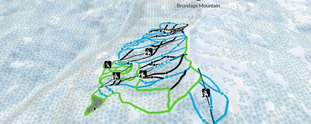 Piste map of the resort Brundage Mountain Resort