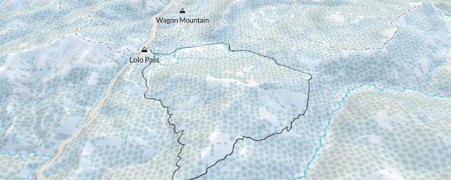 Piste map of the resort Lolo Pass