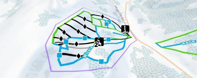 Piste map of the resort Magic Mountain Resort