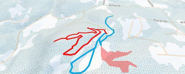Piste map of the resort Pine Street Woods Nordic Center