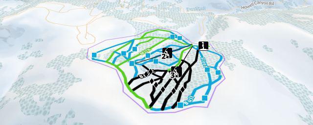 Piste map of the resort Pomerelle Mountain Resort