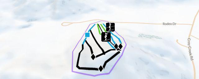 Piste map of the resort Rotarun Ski Area