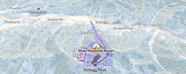 Piste map of the resort Silver Mountain Resort