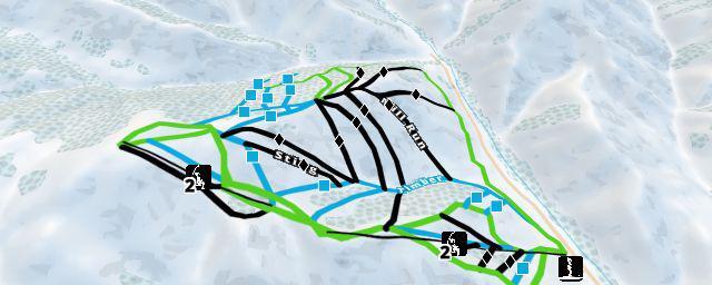 Piste map of the resort Soldier Mountain Ski Area