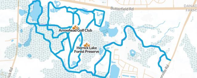 Piste map of the resort Herrick Lake Forest Preserve
