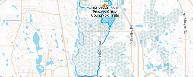 Piste map of the resort Old School Forest Preserve Cross-Country Ski Trails