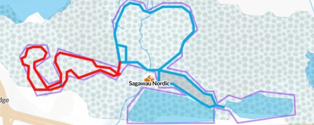 Piste map of the resort Sagawau Nordic