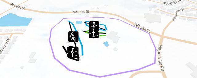 Piste map of the resort Villa Olivia