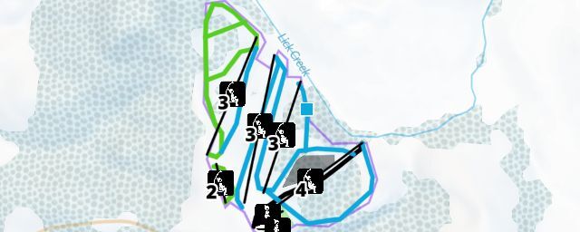 Piste map of the resort Paoli Peaks