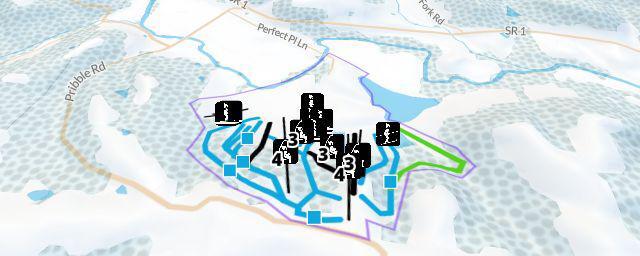 Piste map of the resort Perfect North Slopes