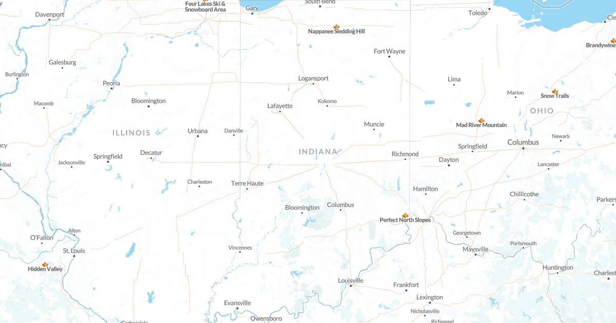 Map of Indiana