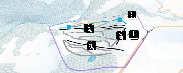 Piste map of the resort Sundown Mountain Resort