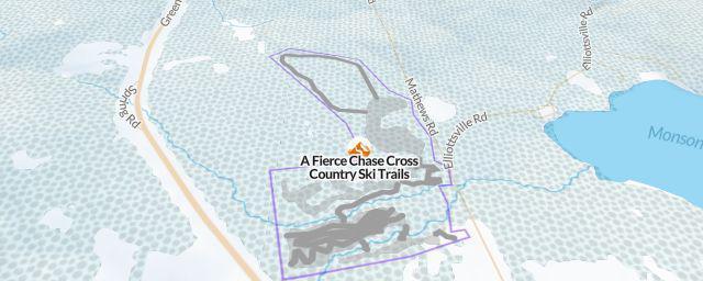 Piste map of the resort A Fierce Chase Cross Country Ski Trails