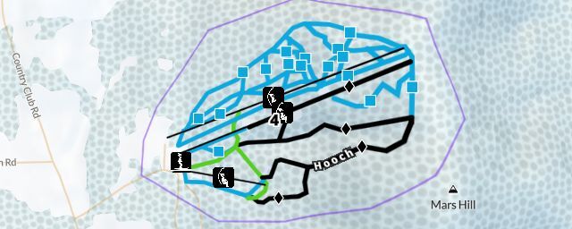 Piste map of the resort Big Rock Mountain