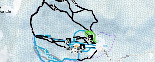 Piste map of the resort Black Mountain of Maine
