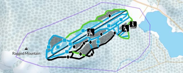 Piste map of the resort Camden Snow Bowl