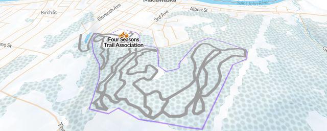 Piste map of the resort Four Seasons Trail Association