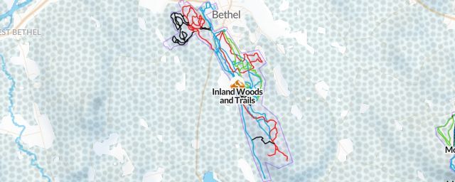 Piste map of the resort Inland Woods and Trails