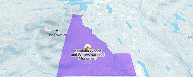 Piste map of the resort Katahdin Woods and Waters National Monument
