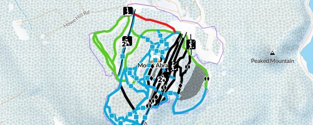 Piste map of the resort Mount Abram