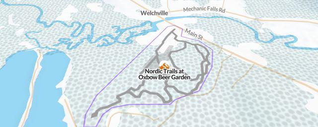 Piste map of the resort Nordic Trails at Oxbow Beer Garden