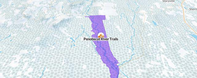 Piste map of the resort Penobscot River Trails