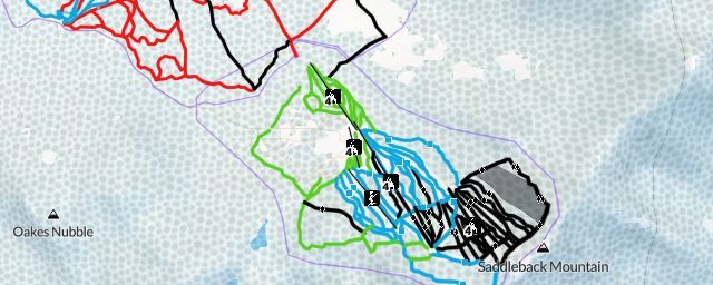 Piste map of the resort Saddleback Mountain