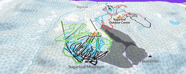 Piste map of the resort Sugarloaf