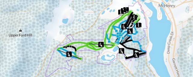 Piste map of the resort Wisp Resort
