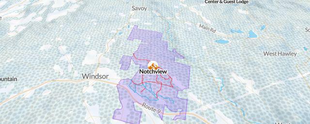 Piste map of the resort Notchview