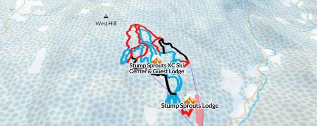Piste map of the resort Stump Sprouts XC Ski Center & Guest Lodge