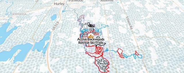 Piste map of the resort Active Backwoods Retreat Ski Trails