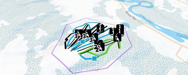 Piste map of the resort Bittersweet
