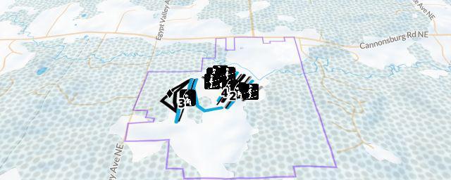 Piste map of the resort Cannonsburg Ski Area