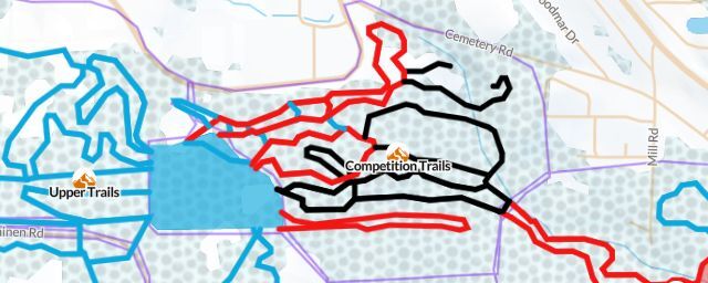 Piste map of the resort Competition Trails
