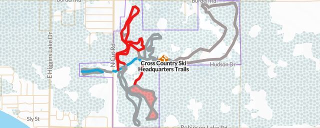 Piste map of the resort Cross Country Ski Headquarters Trails