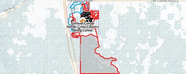 Piste map of the resort Forbush Corner Nordic Cross Country Skiing Center