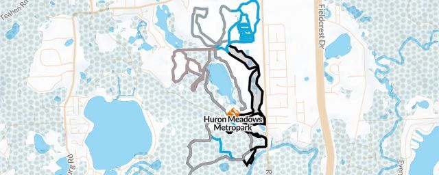 Piste map of the resort Huron Meadows Metropark