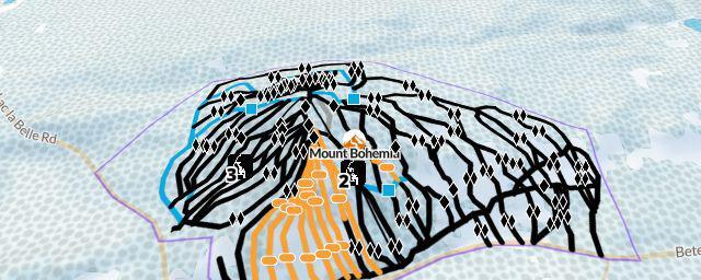 Piste map of the resort Mount Bohemia