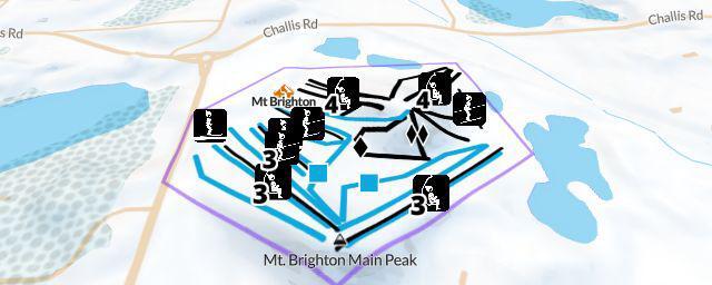 Piste map of the resort Mt Brighton