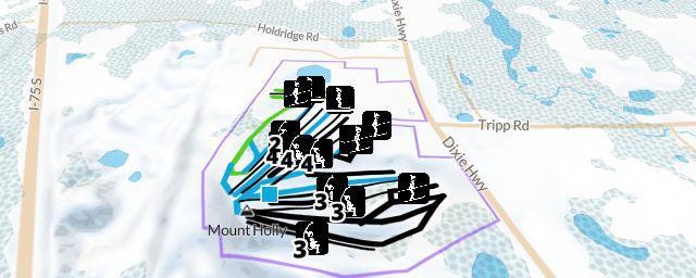 Piste map of the resort Mt. Holly Ski & Snowboard Resort