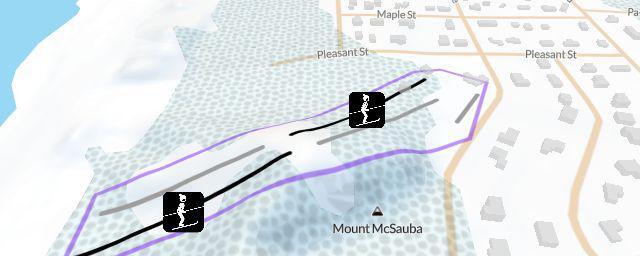 Piste map of the resort Mt. McSauba