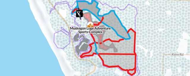 Piste map of the resort Muskegon Luge Adventure Sports Complex