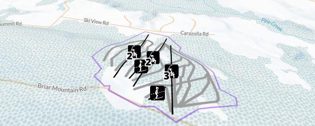 Piste map of the resort Norway Mountain Ski Resort